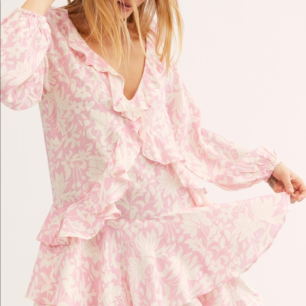 FREE PEOPLE RARE PINK DRESS